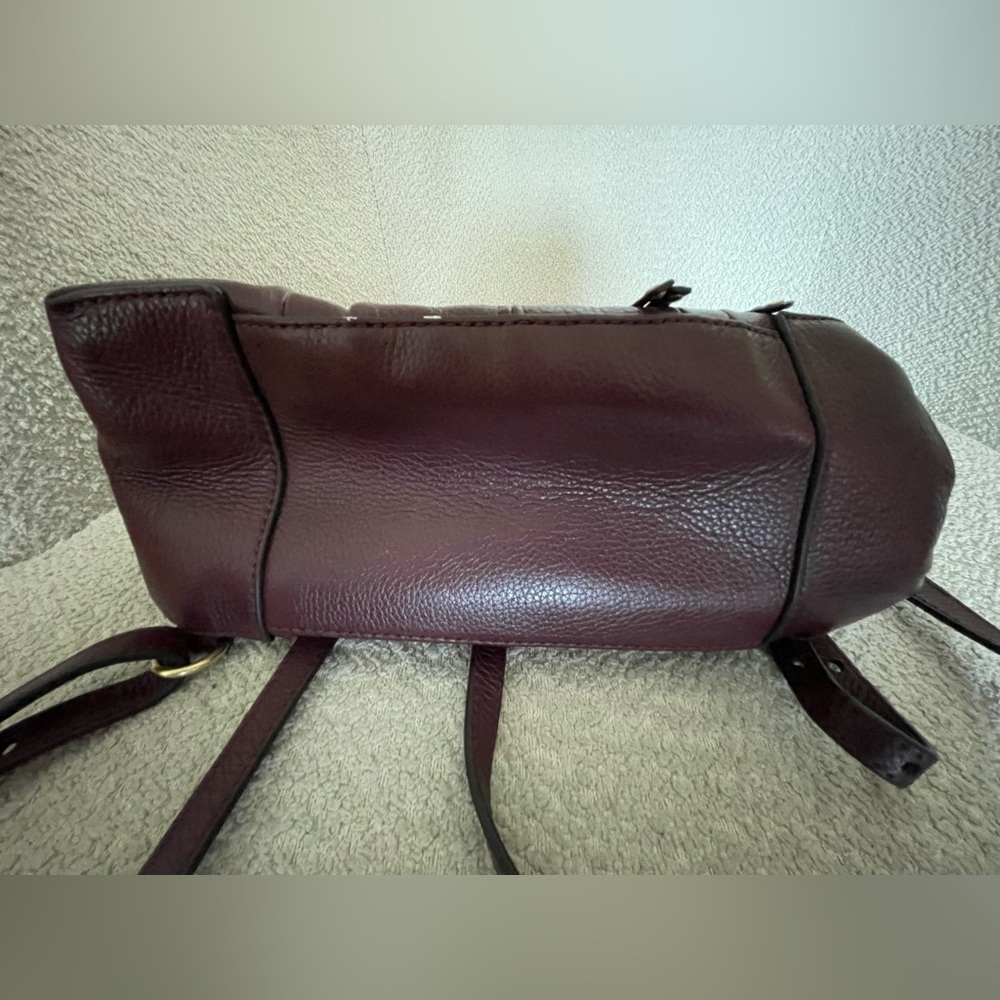See By Chloe beautiful burgundy wine color Backpack with Gold Hardware - Picture 6 of 11